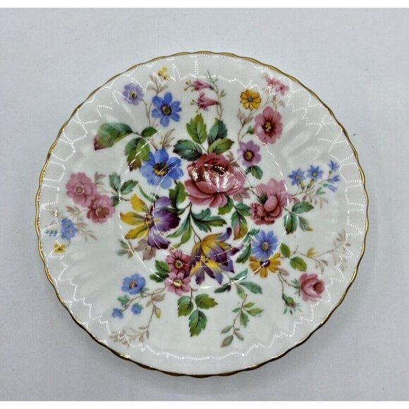 Paragon Demitasse Tea Cup Saucer To Her Majesty Queen England Queens Garden 4 oz - Picture 6 of 15